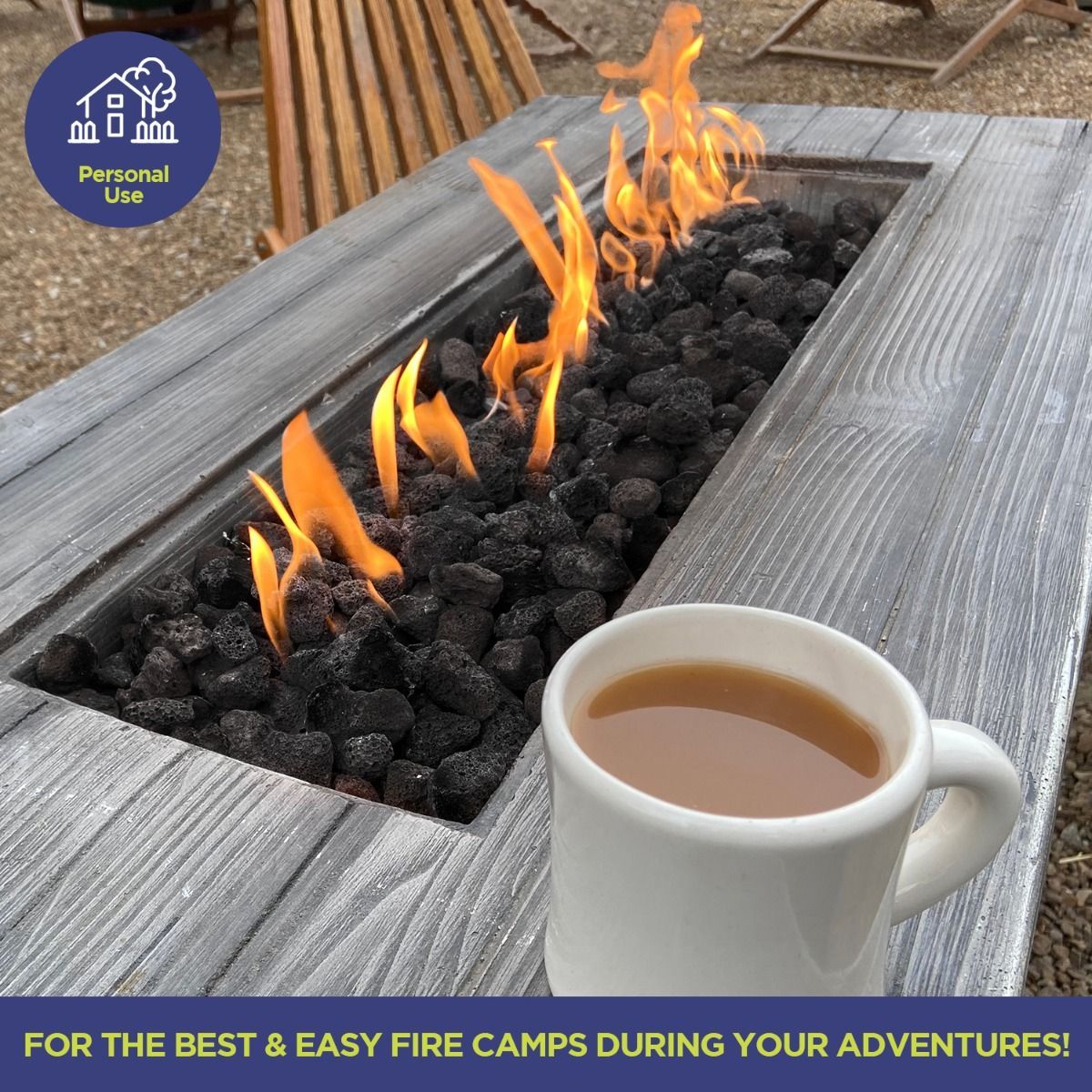 American Fire Products Small Black Lava Rock 1/8"-1/2" - Pallet 60 x 20-lbs Bags