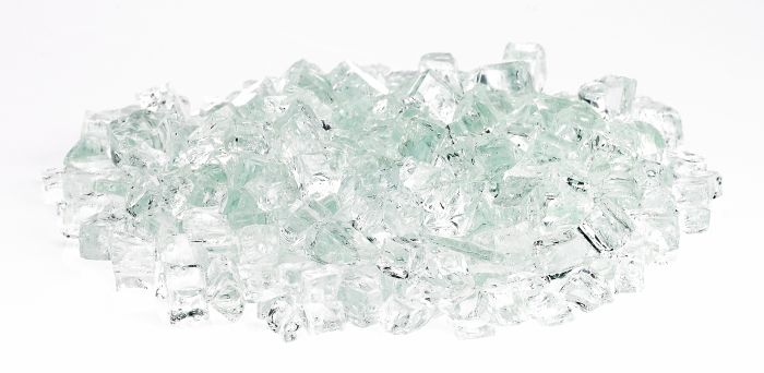 American Fire Glass 1/2" Clear 10 Pound Bag