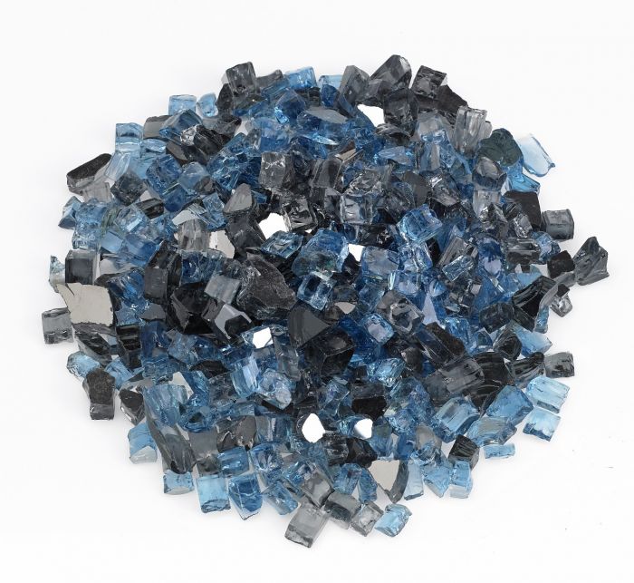 American Fire Glass 1/2" Maui Breeze Reflective 10 Pound Bag