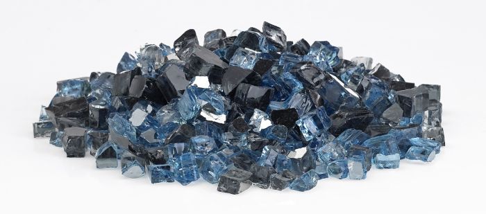 American Fire Glass 1/2" Maui Breeze Reflective 10 Pound Bag