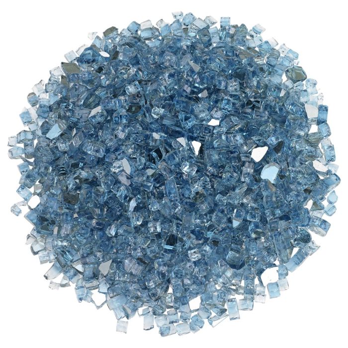 American Fire Glass Pacific Blue 10 Pound Bag