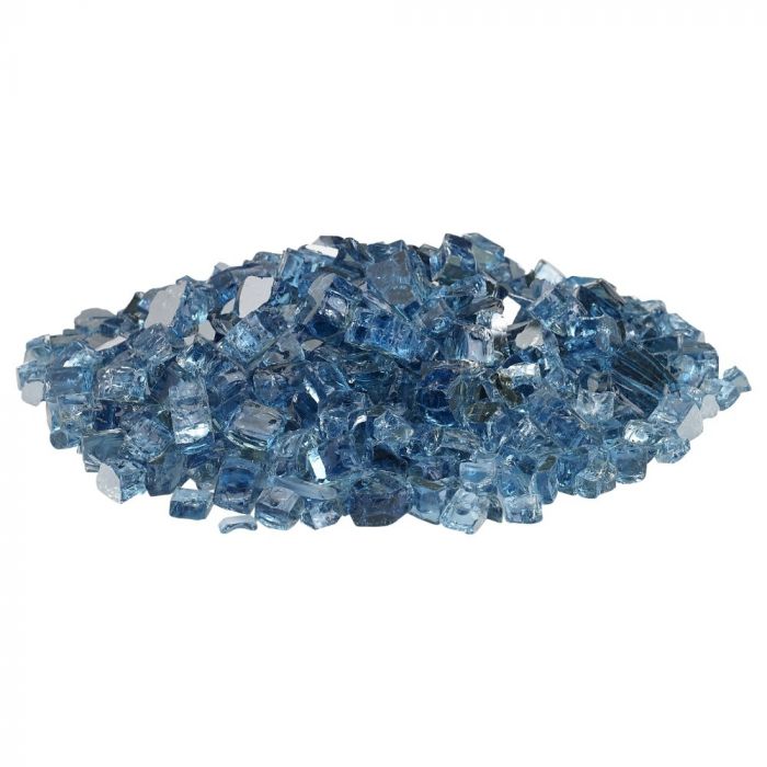 American Fire Glass Pacific Blue Reflective 10 Pound Bag