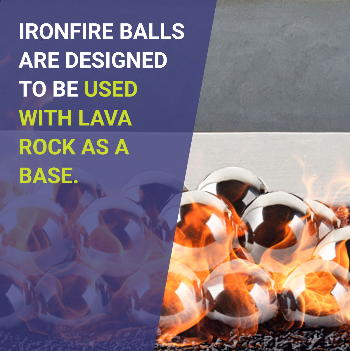 American Fire Glass 4” Stainless Steel IronFire Balls - Set of 6