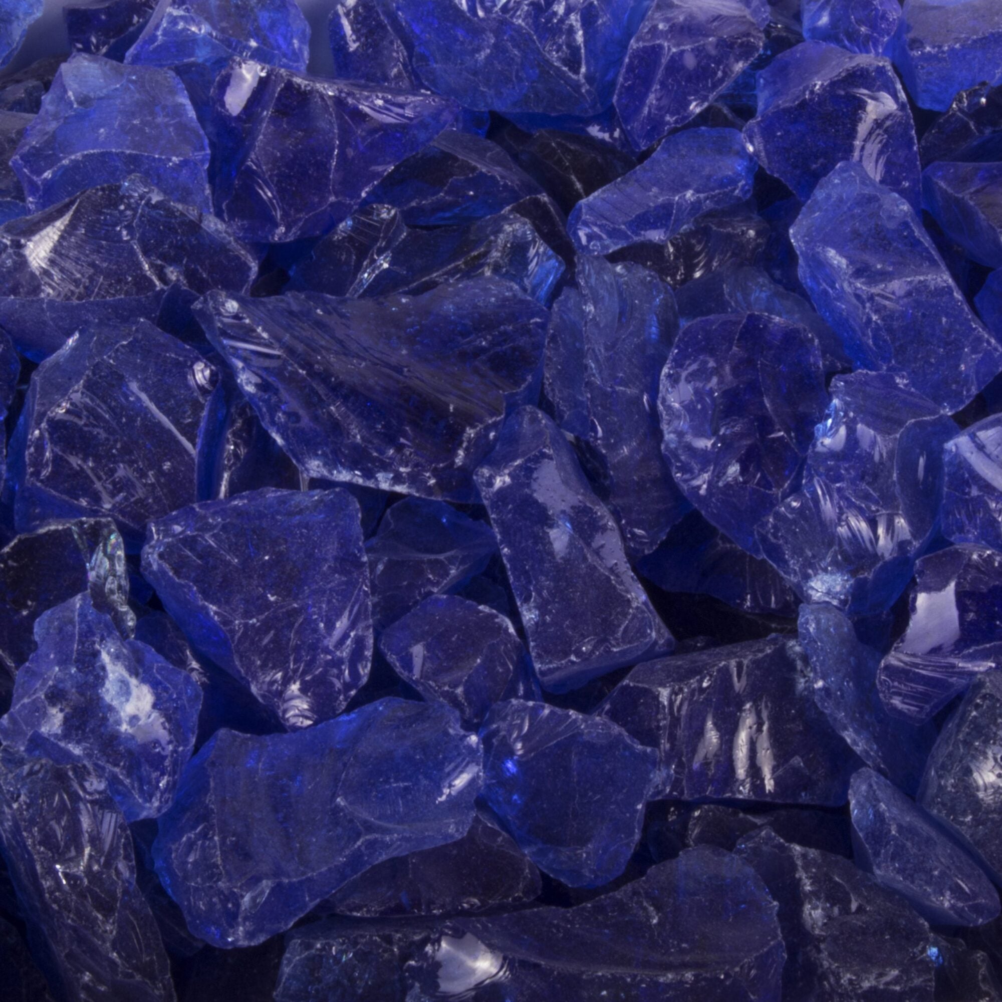 The Outdoor Plus 25lb bag - Blue Glass - 1/2"-3/4" - Backyard Ember