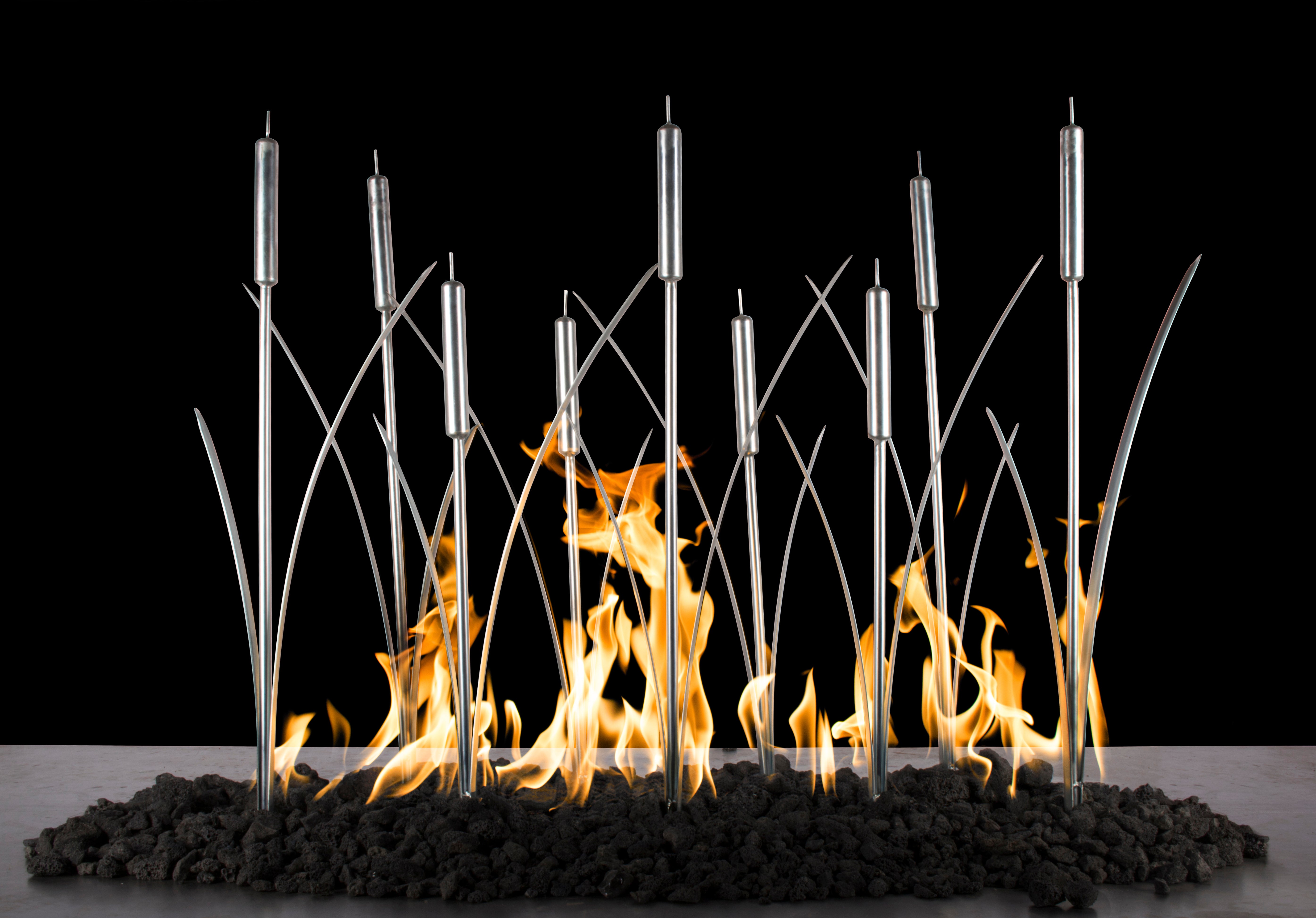 The Outdoor Plus Stainless Steel Cat Tail Fireplace Burner - Backyard Ember