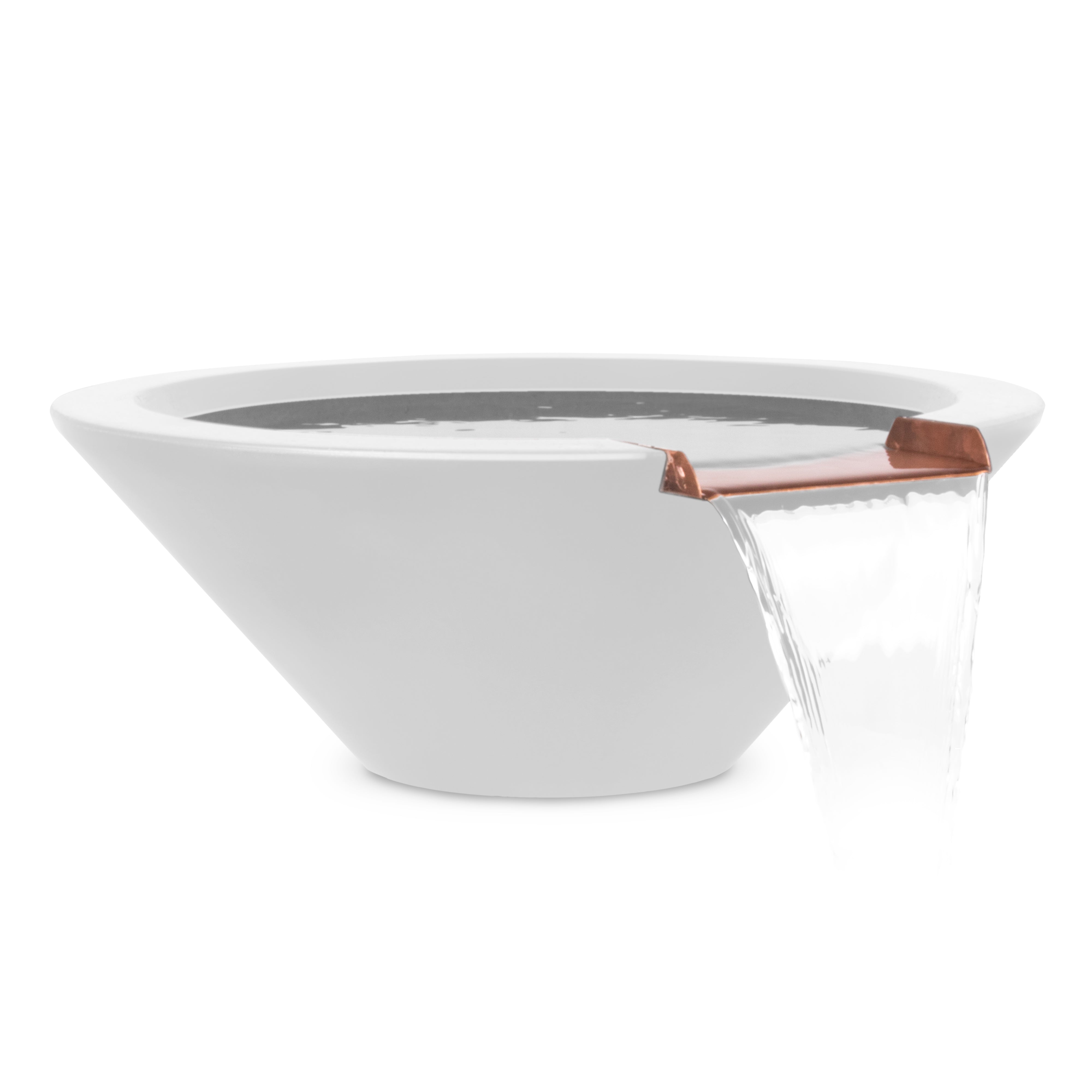 The Outdoor Plus Round Cazo Water Bowl - GFRC Concrete - Backyard Ember