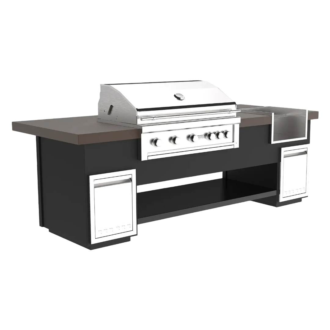 Videl USA Maestro 108I Complete BBQ Island with Margarita Center
