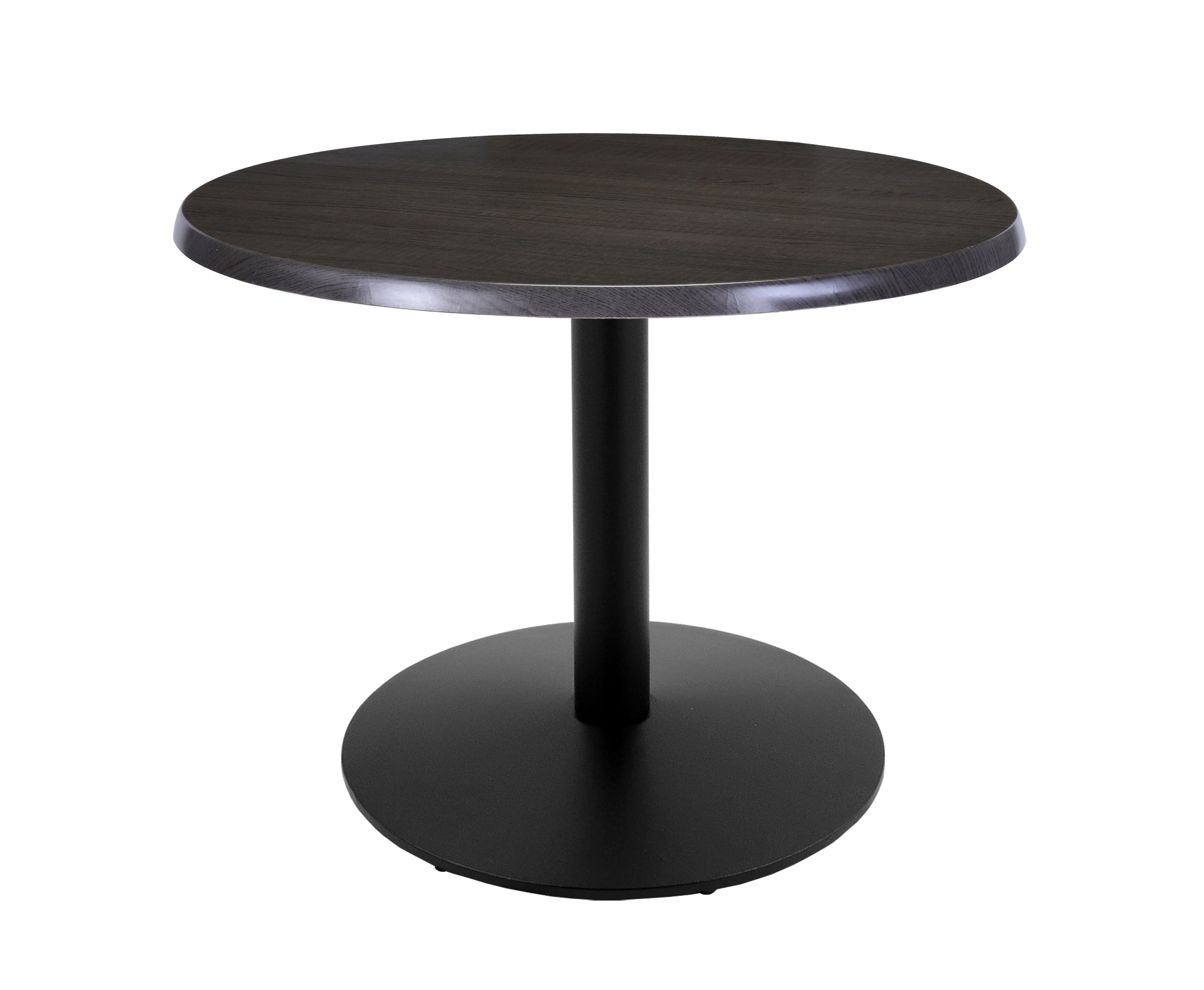 Holland Bar Stool 30-Inch Dining Height Round Patio Table - Indoor/Outdoor, Black Wrinkle Base