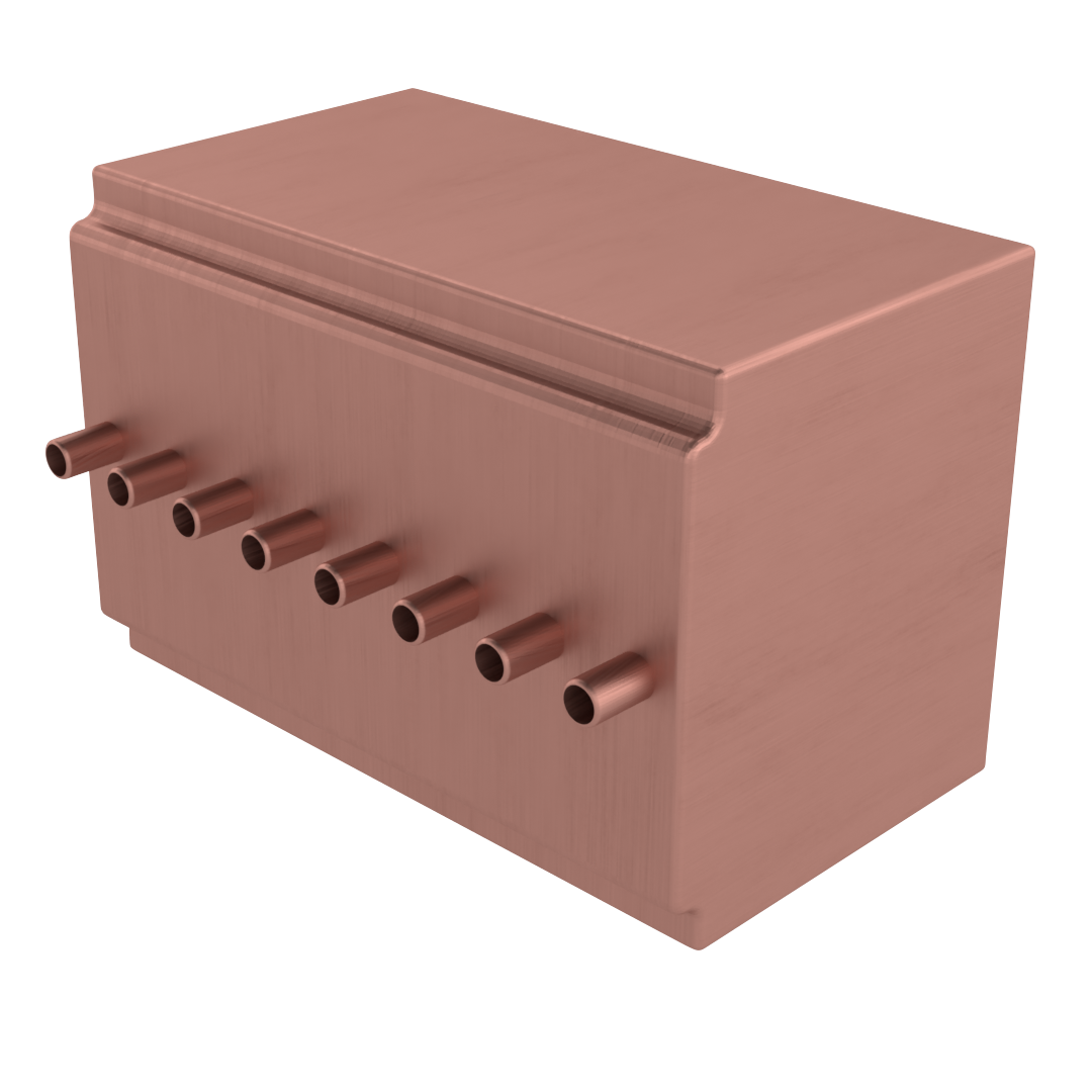 The Outdoor Plus Rainfall Style Scupper - Copper - Backyard Ember