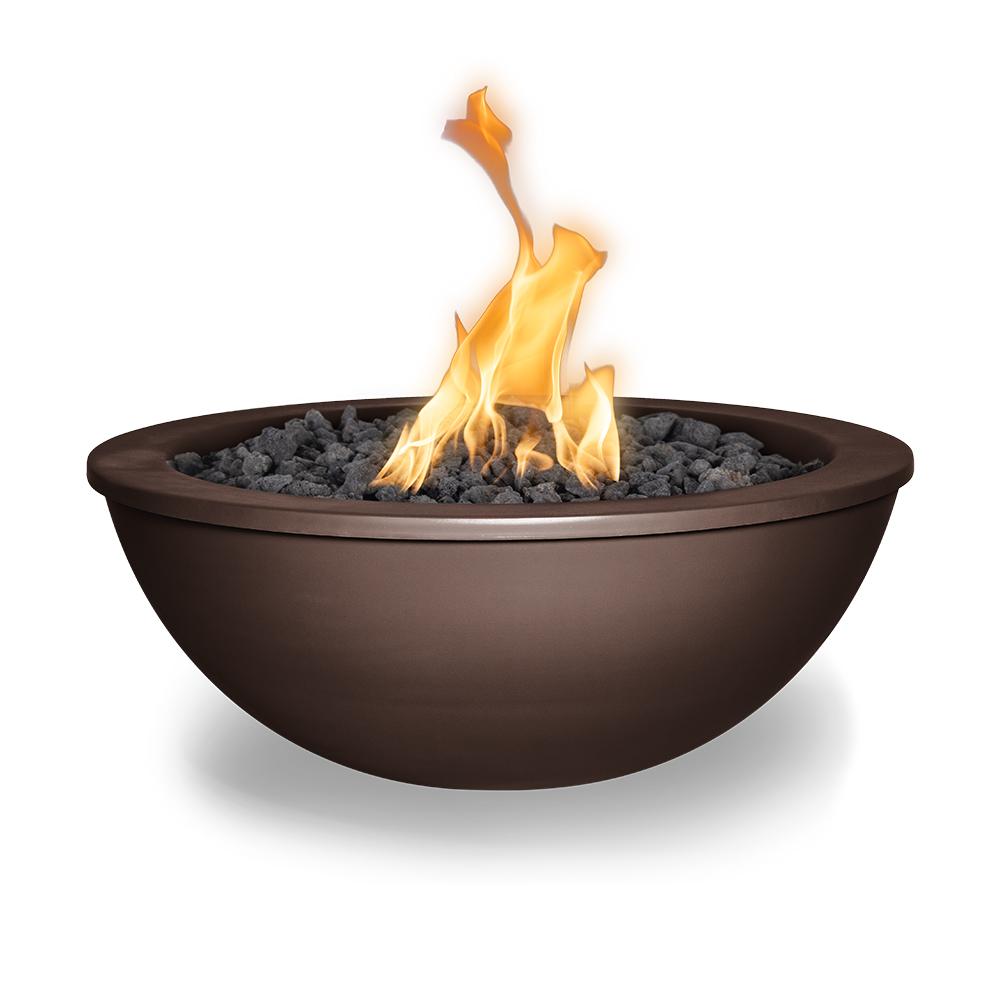 The Outdoor Plus Round Sedona Fire Bowl - Powder Coated Metal - 48-Inch - Backyard Ember