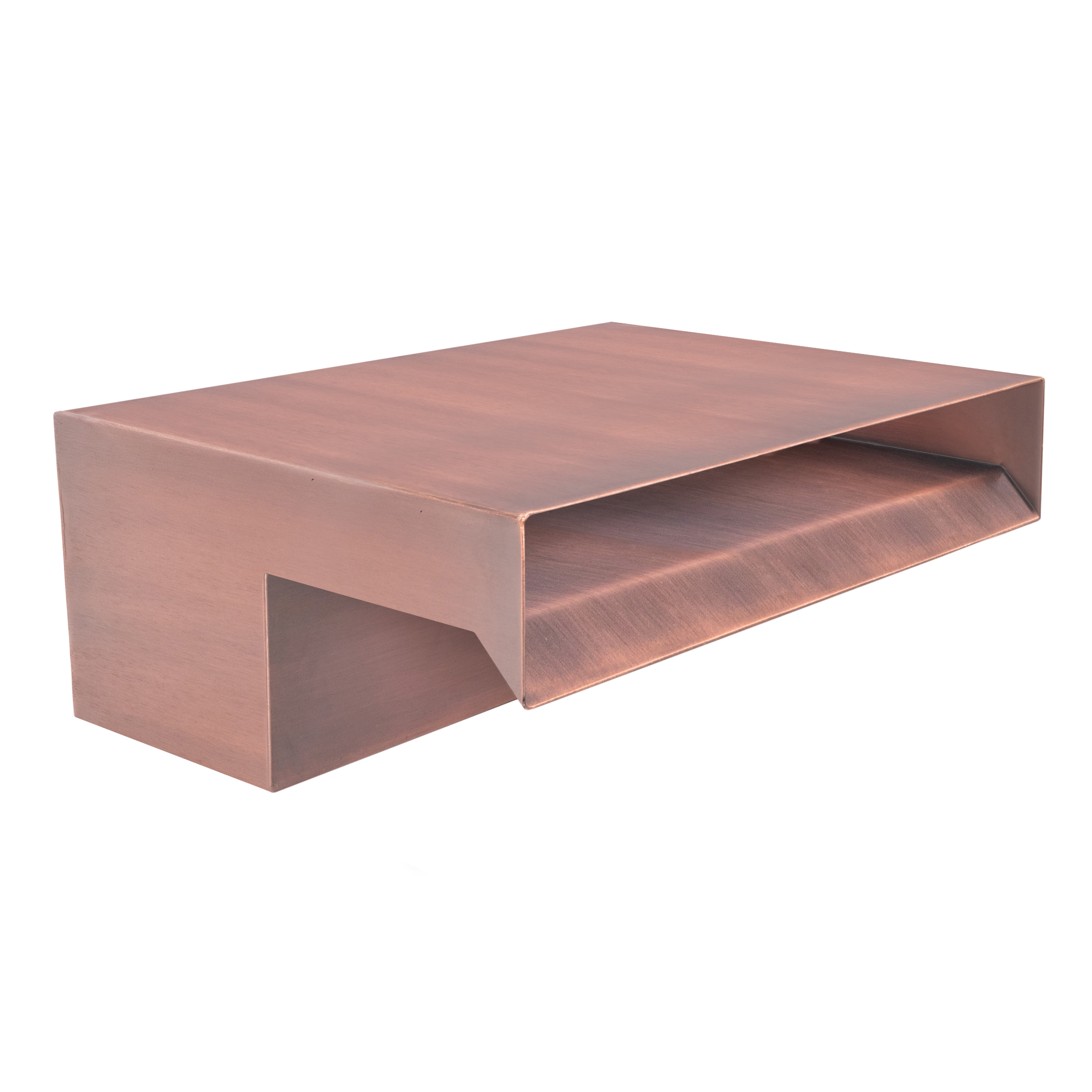 The Outdoor Plus Smooth Flow Scupper - Copper - Backyard Ember