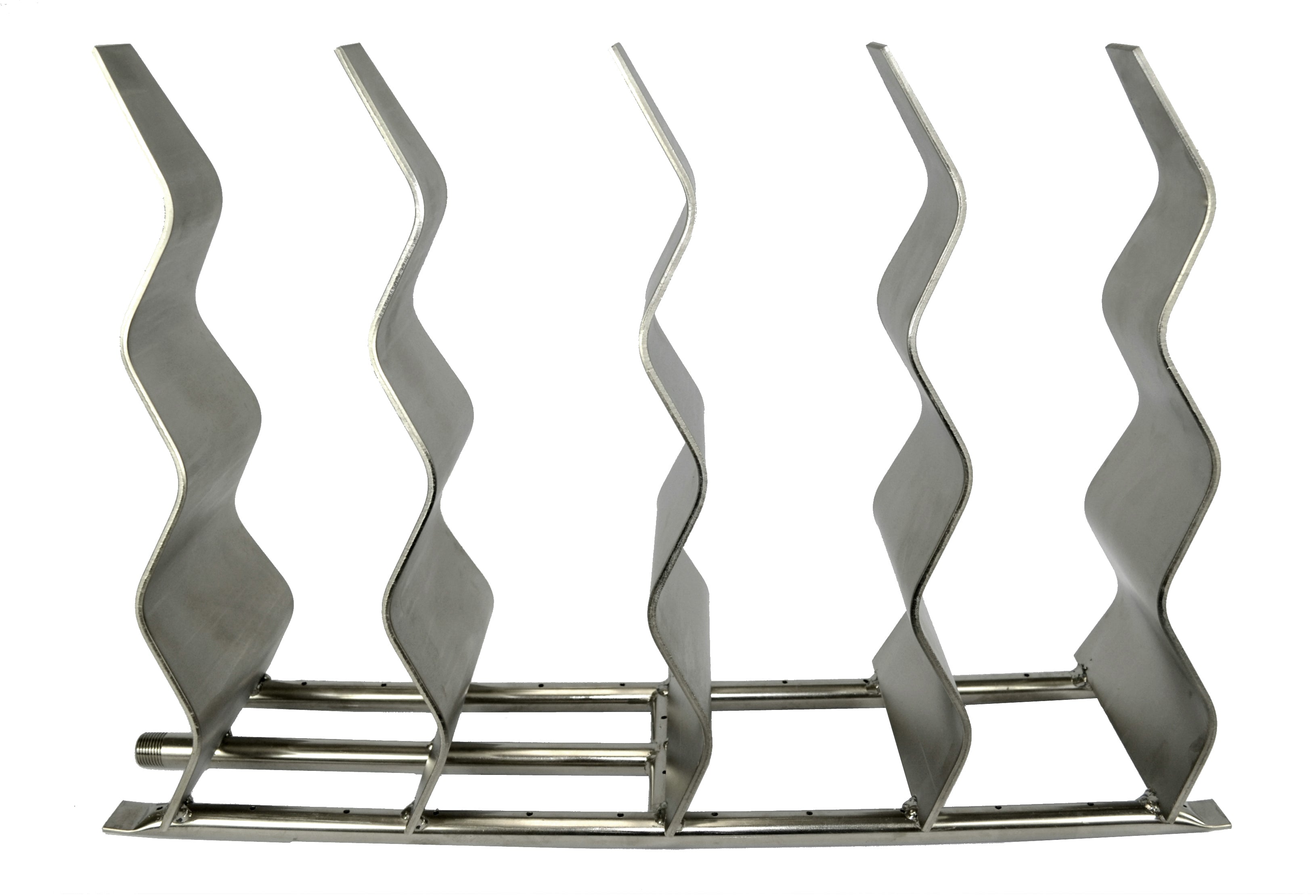 The Outdoor Plus Stainless Steel Fireplace Waves - Backyard Ember