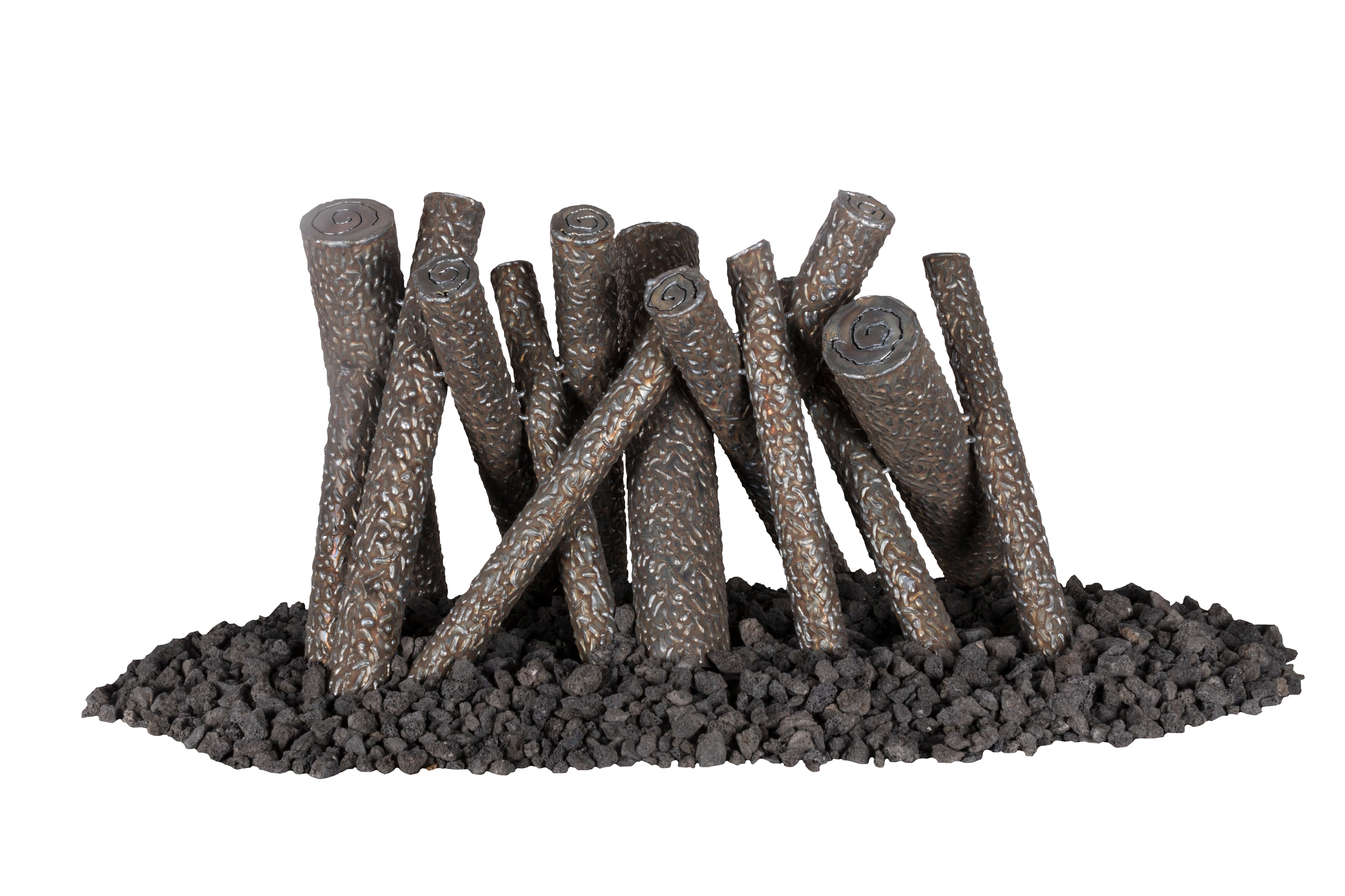 The Outdoor Plus Steel Upright Logs - Backyard Ember