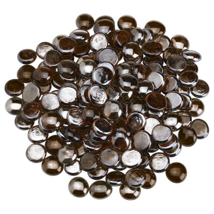 American Fire Glass Root Beer Luster Fire Beads 10 Pound Bag