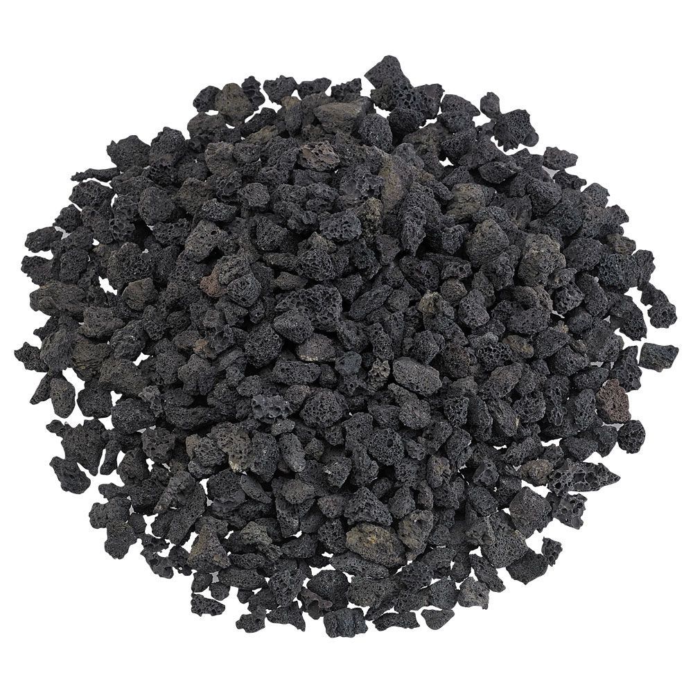 American Fire Products Small Black Lava Rock 1/8"-1/2" - Pallet 60 x 20-lbs Bags