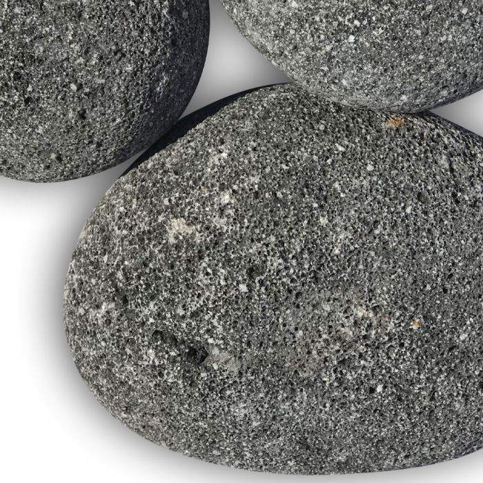 American Fire Products X-Large Tumbled Lava Stone Gray/Black 4"-6" - 20 Pounds