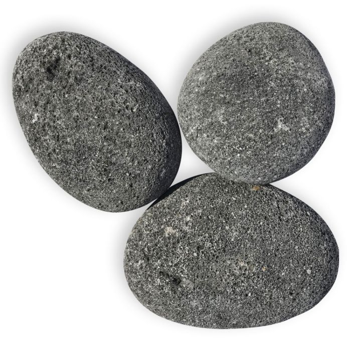 American Fire Products X-Large Tumbled Lava Stone Gray/Black 4"-6" - 20 Pounds