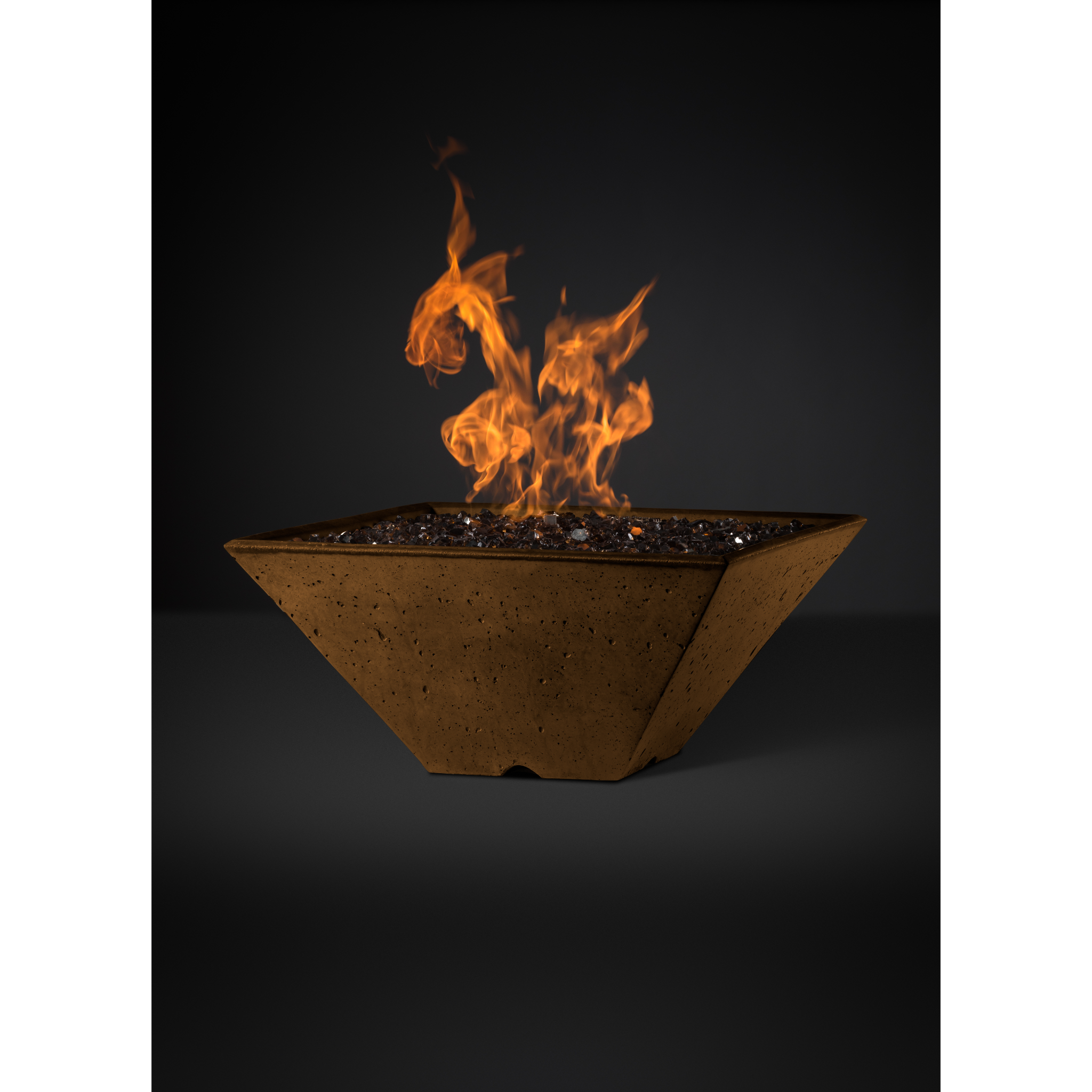 Slick Rock Ridgeline Square Fire Bowl - Match-Lit