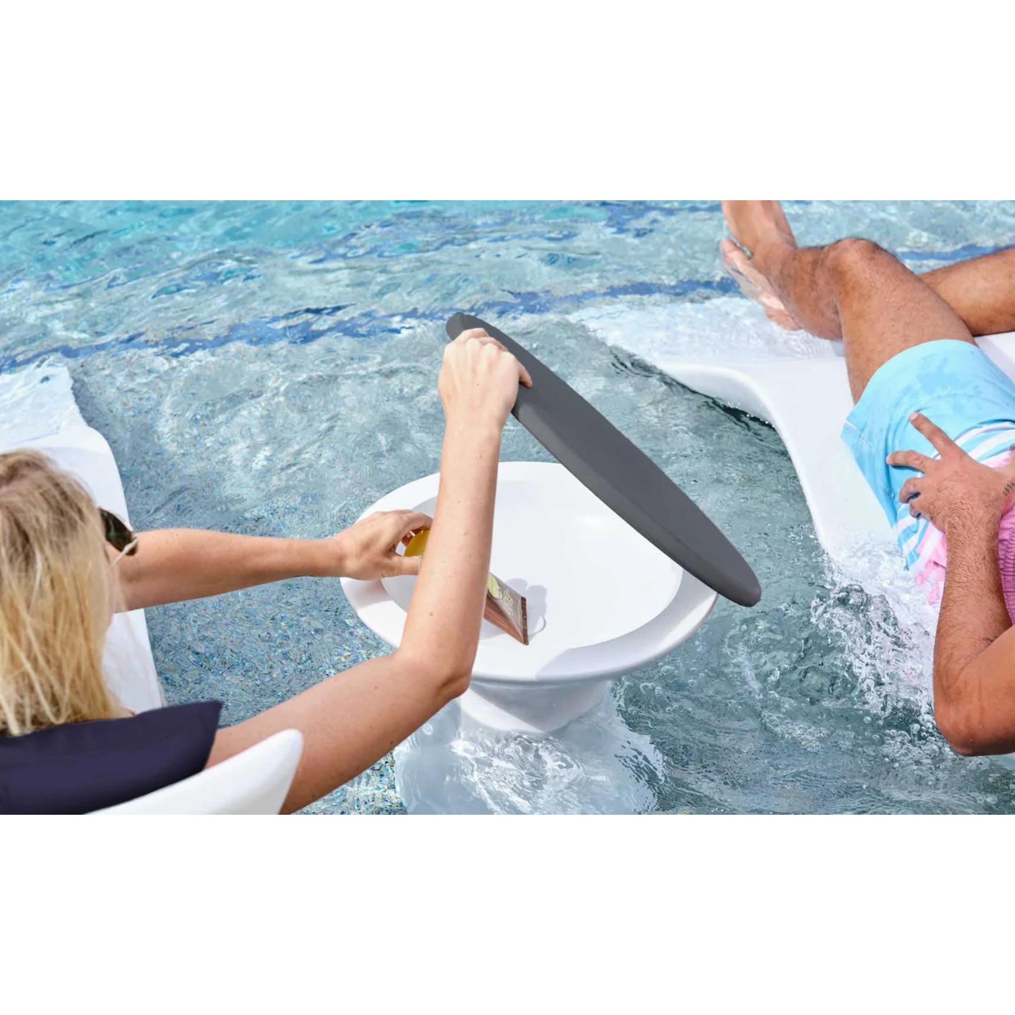 Autograph Chaise and Side Table In-Pool Set + Pillows