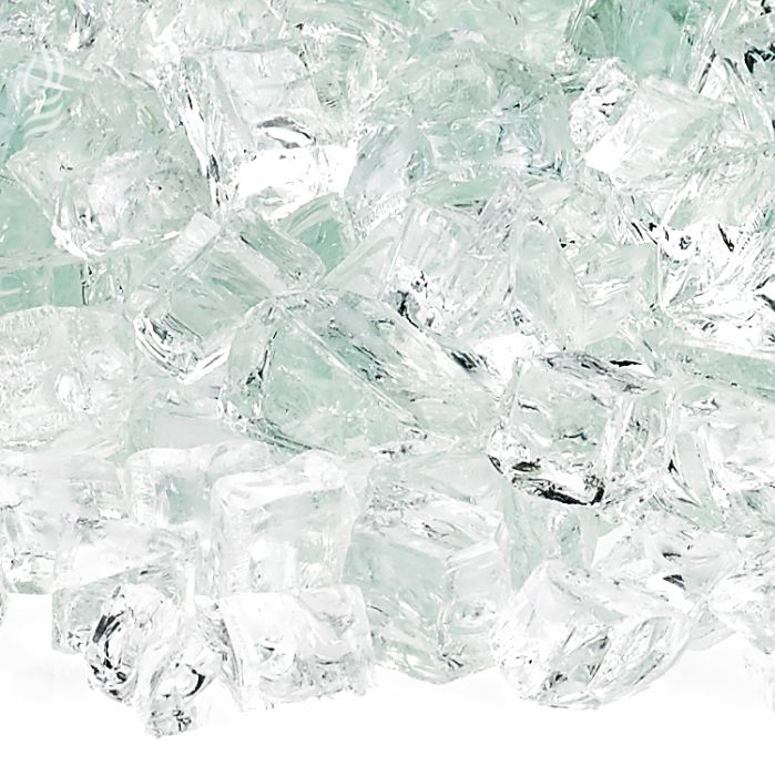 American Fire Glass 1/2" Clear 10 Pound Bag