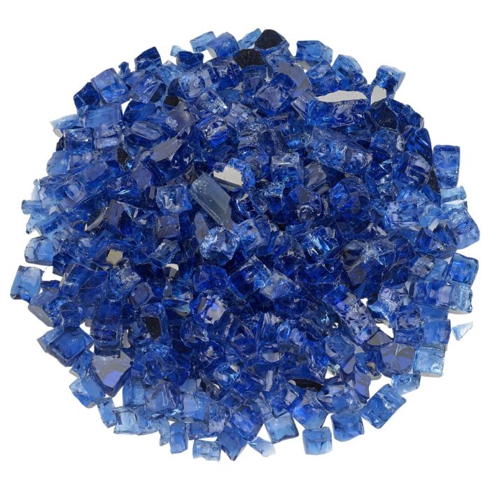 American Fire Glass Cobalt Reflective 10 Pound Bag