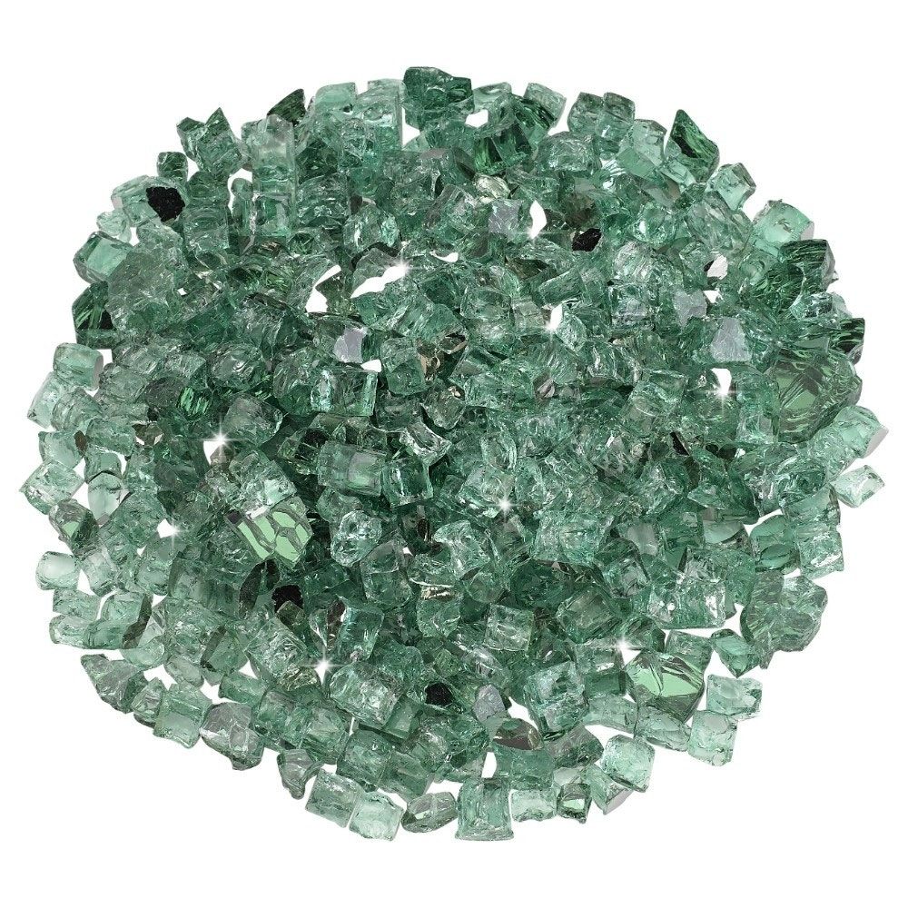 American Fire Glass Evergreen Reflective 10 Pound Bag