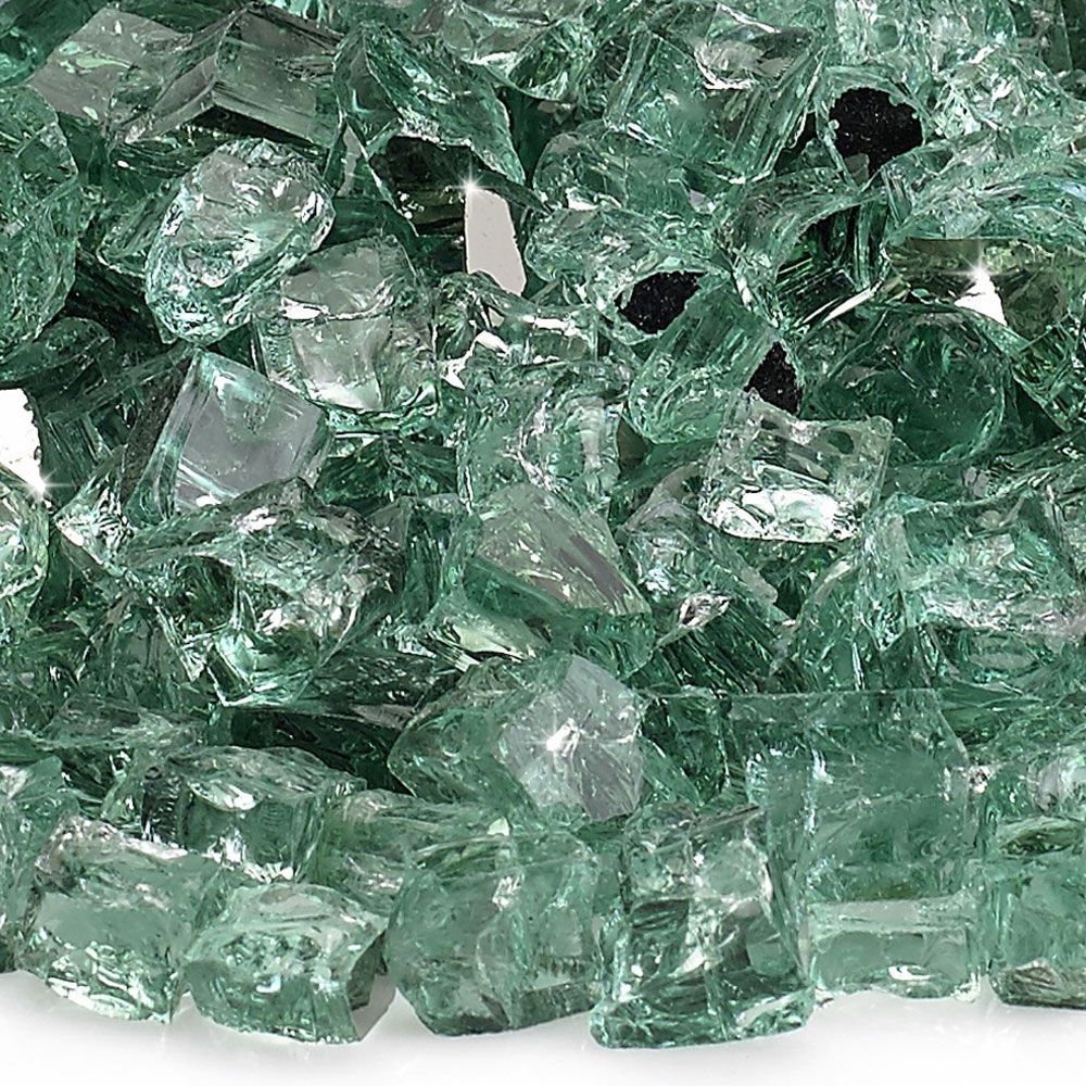 American Fire Glass Evergreen Reflective 10 Pound Bag