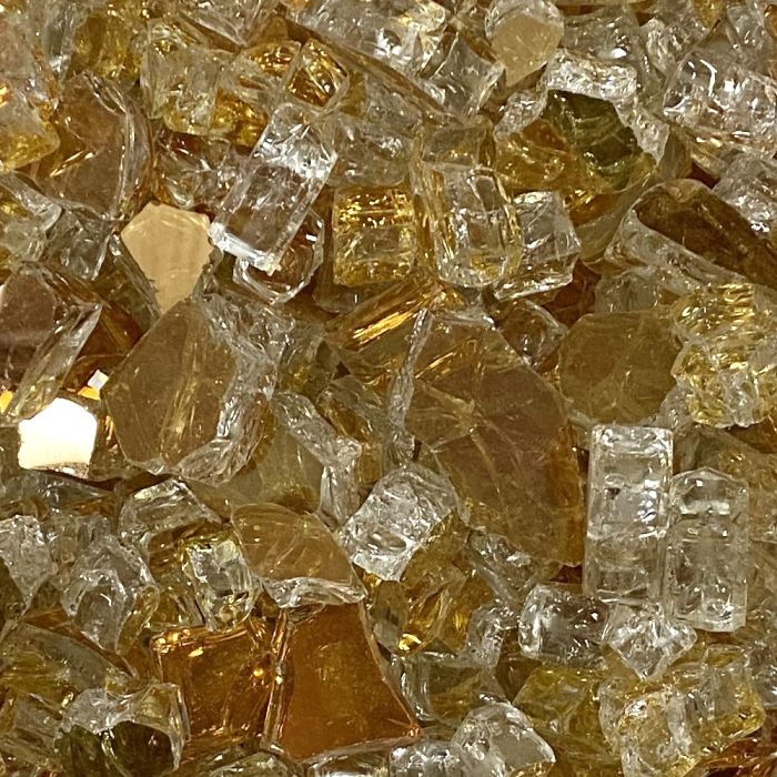 American Fire Glass Gold Reflective 10 Pound Bag