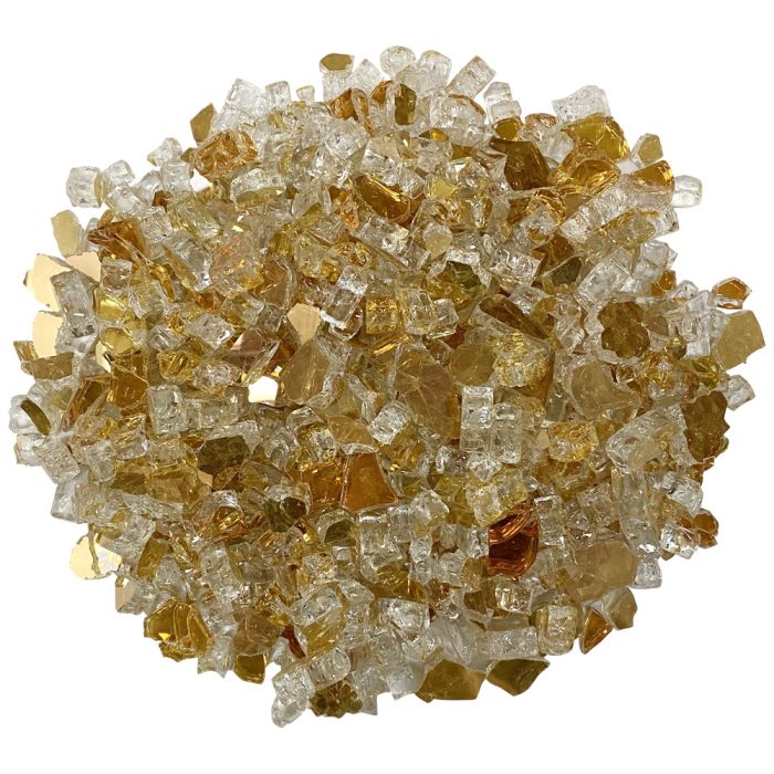 American Fire Glass Gold Reflective 10 Pound Bag