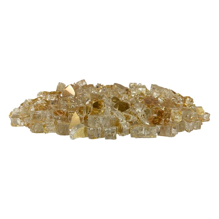 American Fire Glass Gold Reflective 10 Pound Bag