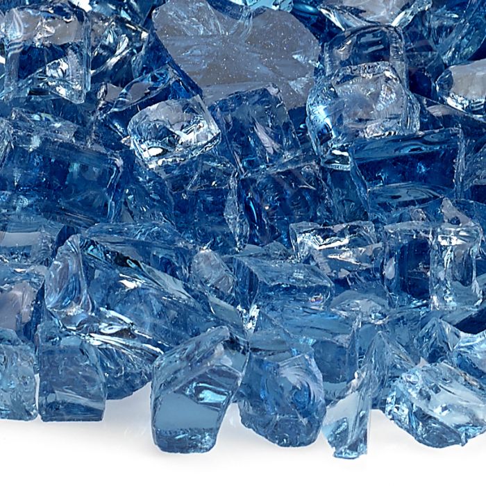 American Fire Glass Pacific Blue 10 Pound Bag