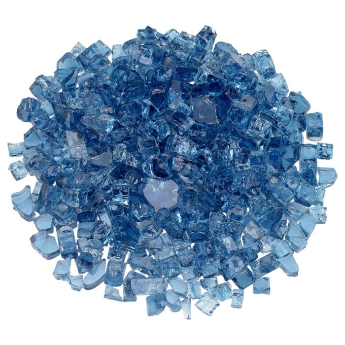 American Fire Glass Pacific Blue 10 Pound Bag
