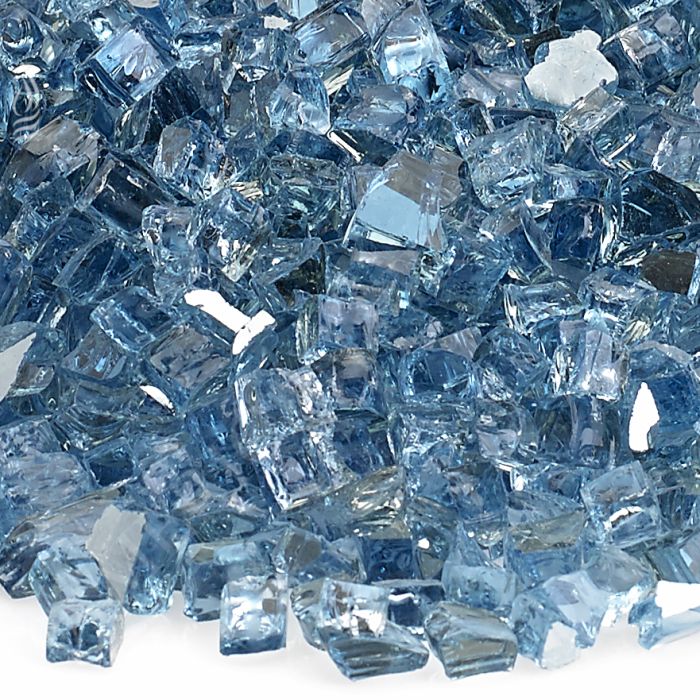 American Fire Glass Pacific Blue 10 Pound Bag