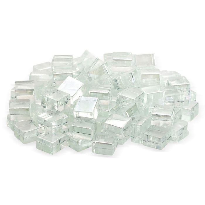 American Fire Glass 1/2" Starfire Luster Cubes 10 Pound Bag