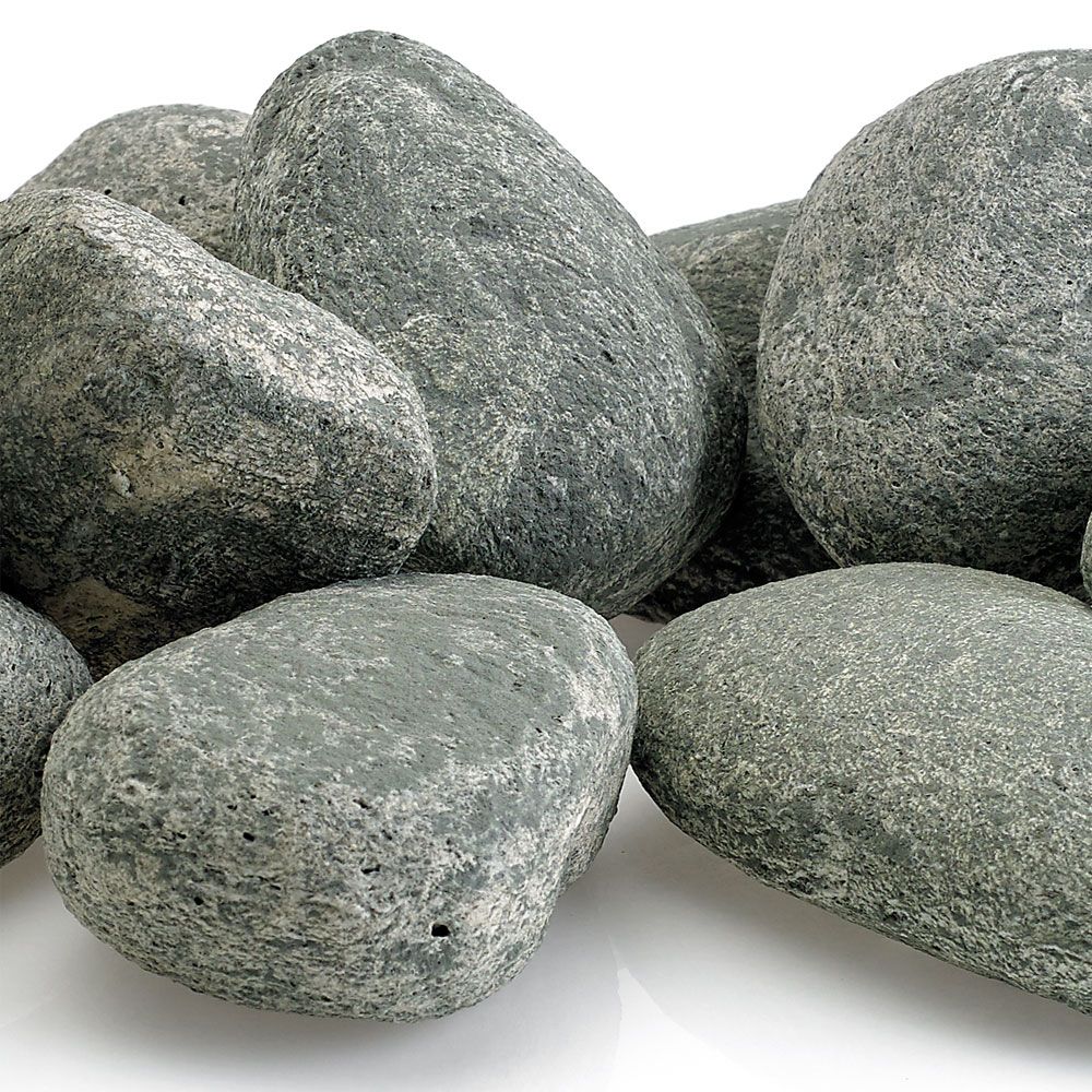 American Fire Glass Cape Gray Lite Stones Set of 15 Stones