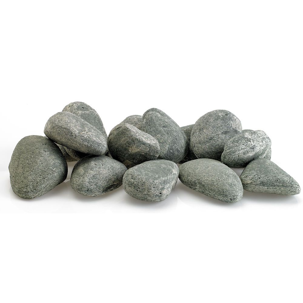 American Fire Glass Cape Gray Lite Stones Set of 15 Stones