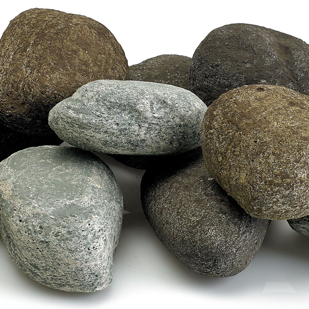 American Fire Glass Natural Lite Stones Set of 15 Stones