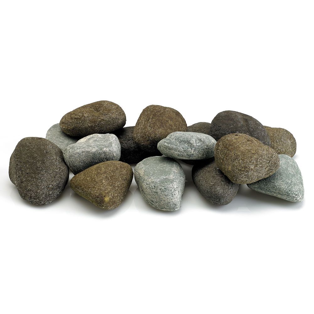 American Fire Glass Natural Lite Stones Set of 15 Stones