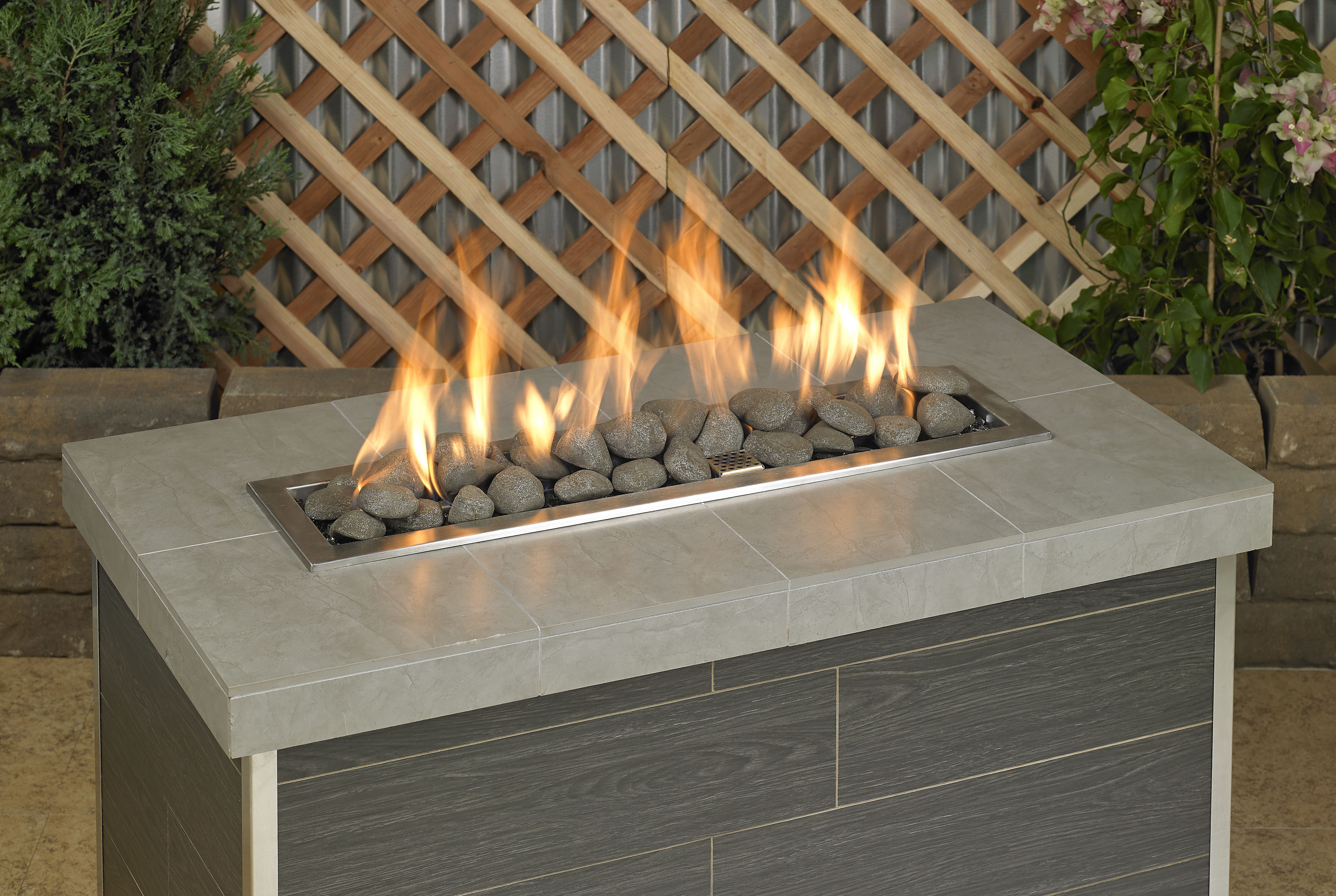 American Fire Glass Thunder Gray Lite Stones Set of 15 Stones
