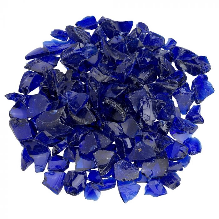 American Fire Glass Dark Blue 10 Pound Bag