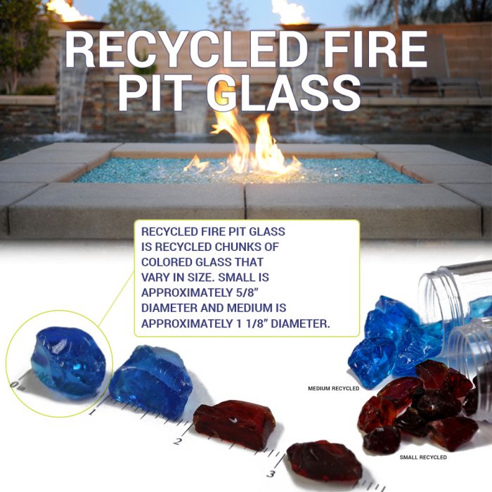 American Fire Glass Dark Blue 10 Pound Bag