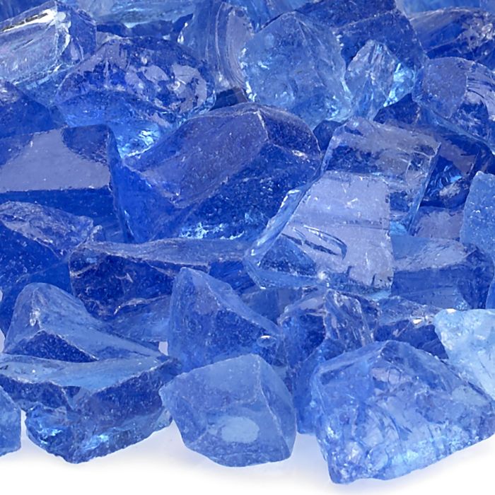 American Fire Glass Light Blue 10 Pound Bag