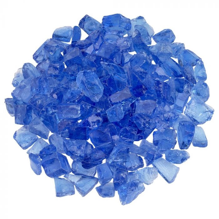 American Fire Glass Light Blue 10 Pound Bag
