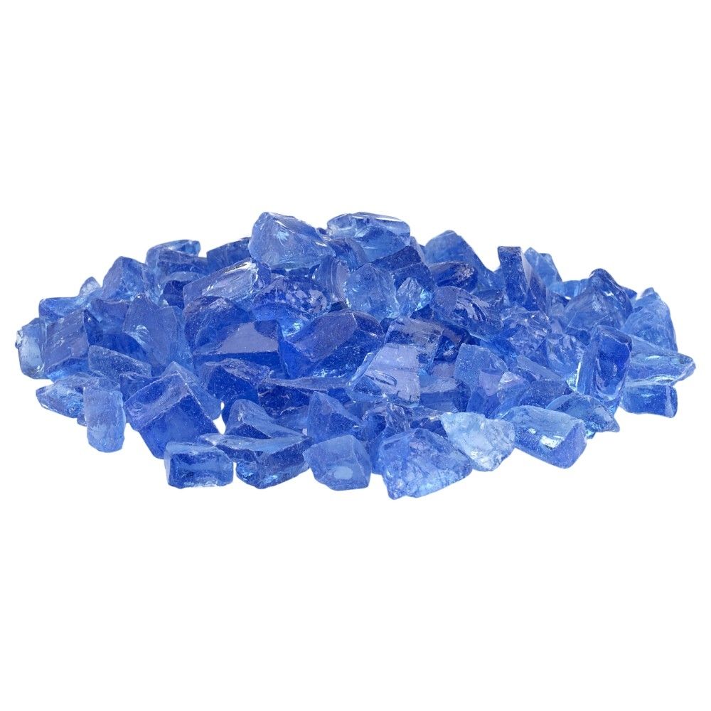 American Fire Glass Light Blue 10 Pound Bag