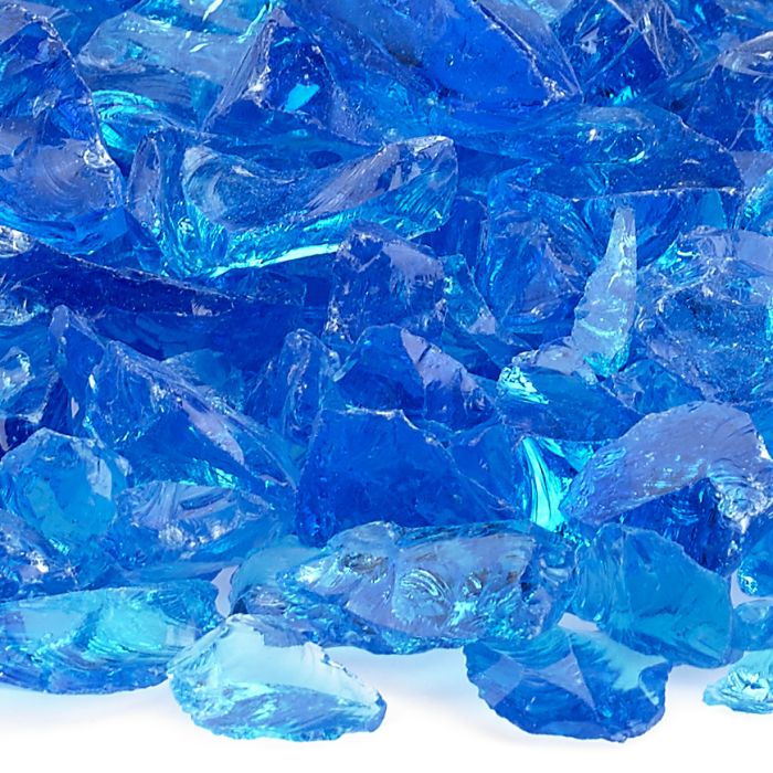 American Fire Glass Turquoise 10 Pound Bag