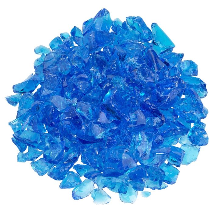 American Fire Glass Turquoise 10 Pound Bag