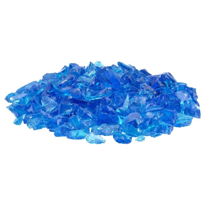 American Fire Glass Turquoise 10 Pound Bag