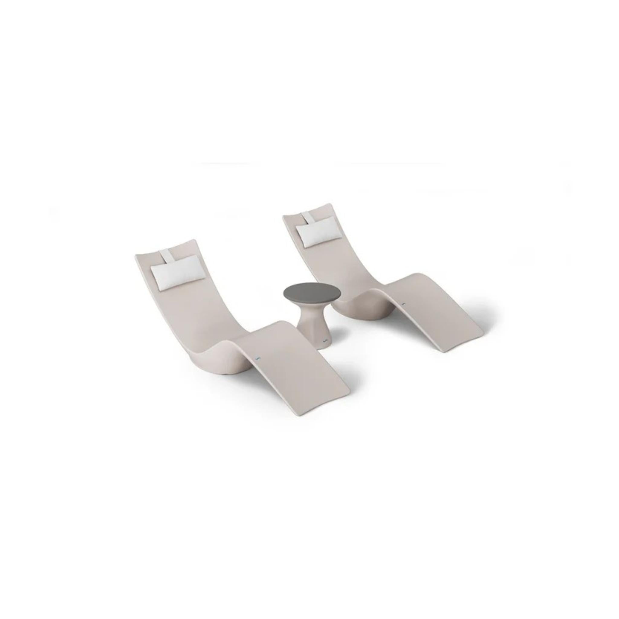 Autograph Chaise and Side Table In-Pool Set + Pillows