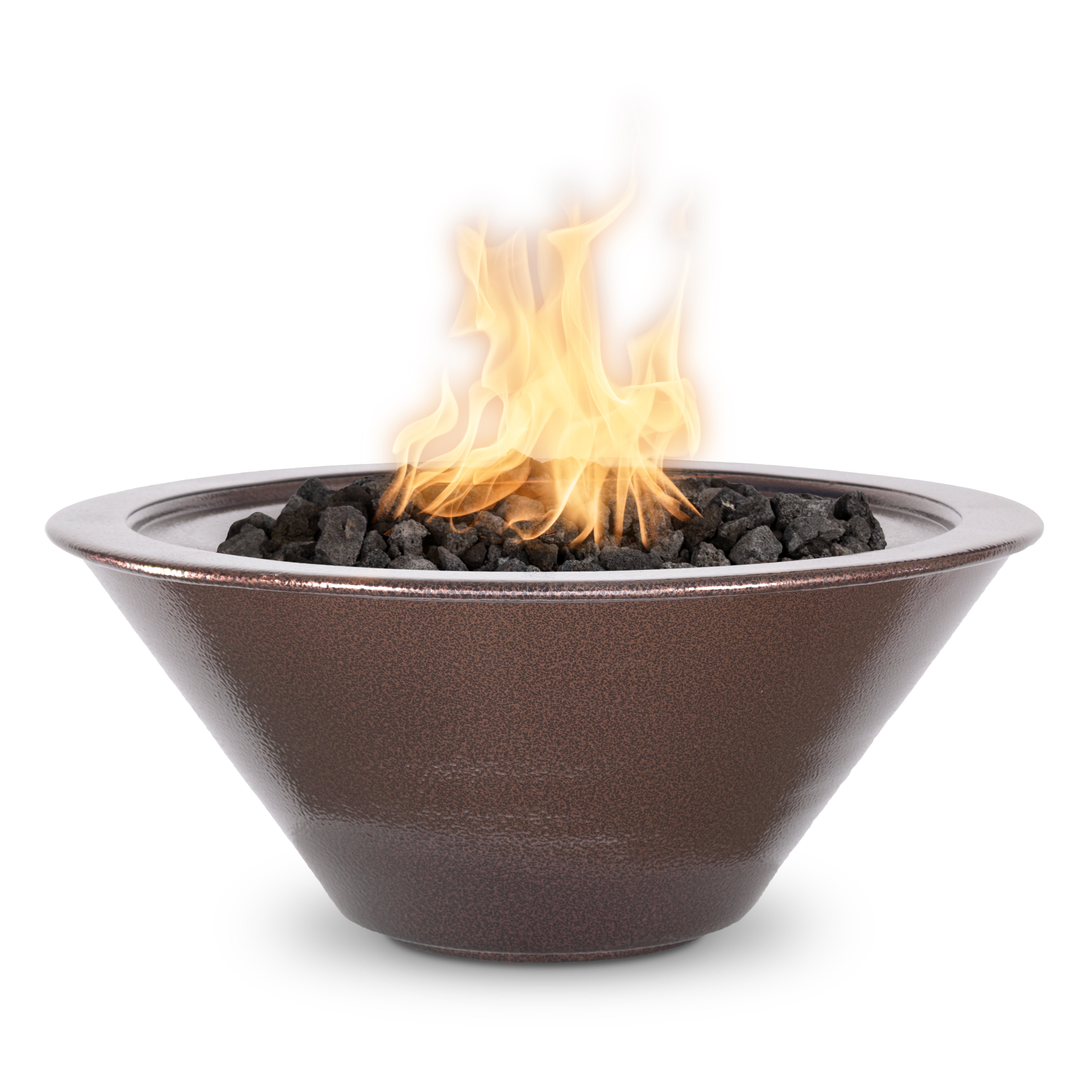 The Outdoor Plus  Round Cazo Fire Bowl - Powder Coated Metal 30-Inch - Backyard Ember