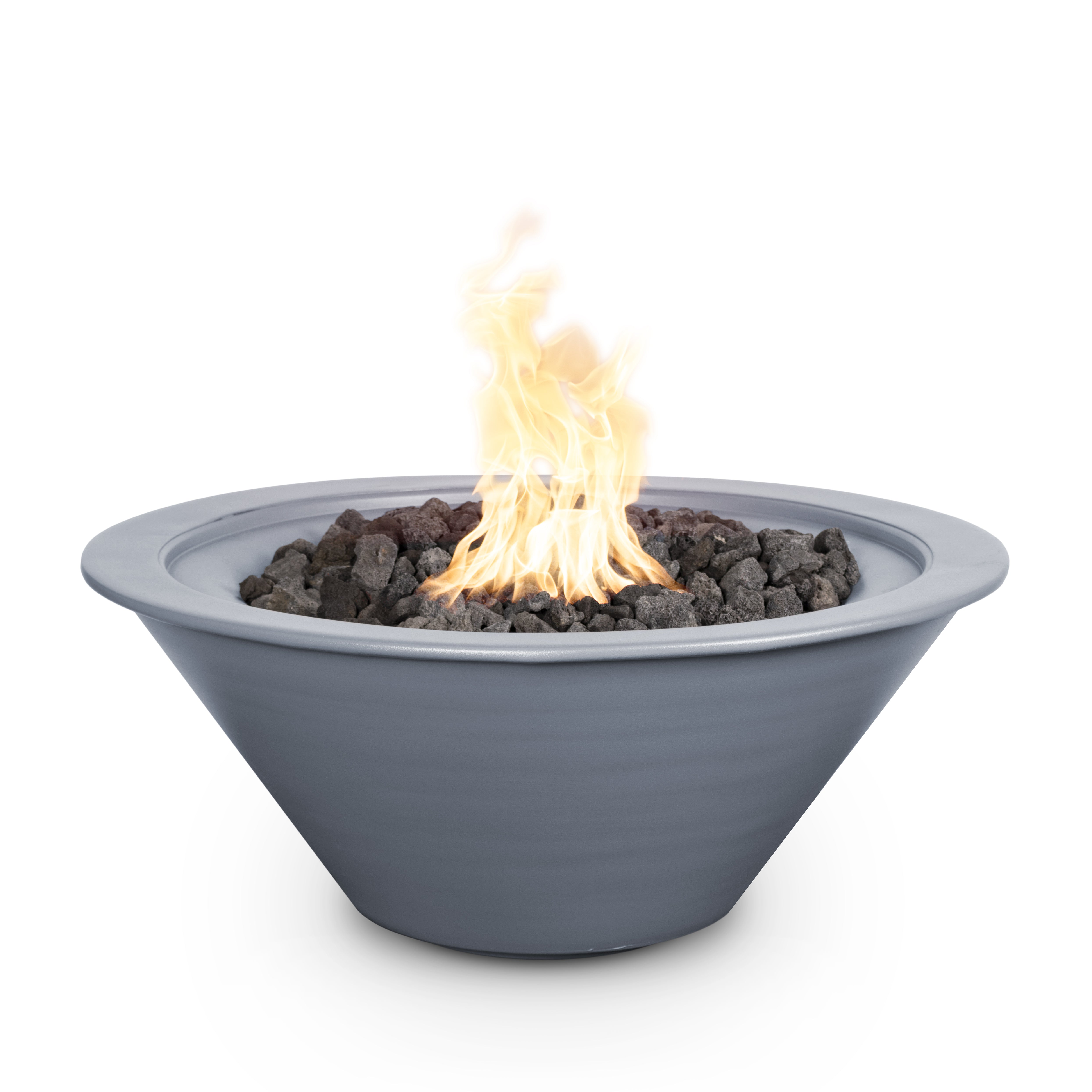 The Outdoor Plus  Round Cazo Fire Bowl - Powder Coated Metal 30-Inch - Backyard Ember